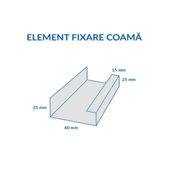 Blachotrapez Element fixare coamă