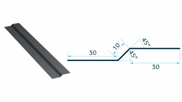 Caretta Element îmbinare suprapunere canto 2m 327